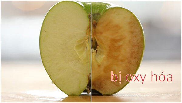 thực phẩm bị oxy hóa
