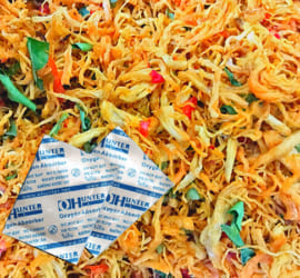gói hút oxy bảo quản khô gà